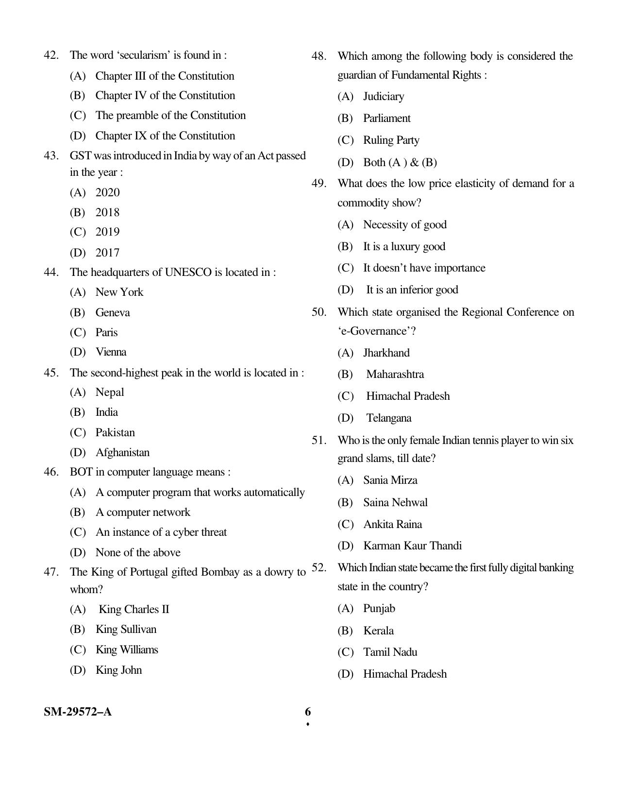 KUET 2024 LLB Question Paper - Page 13