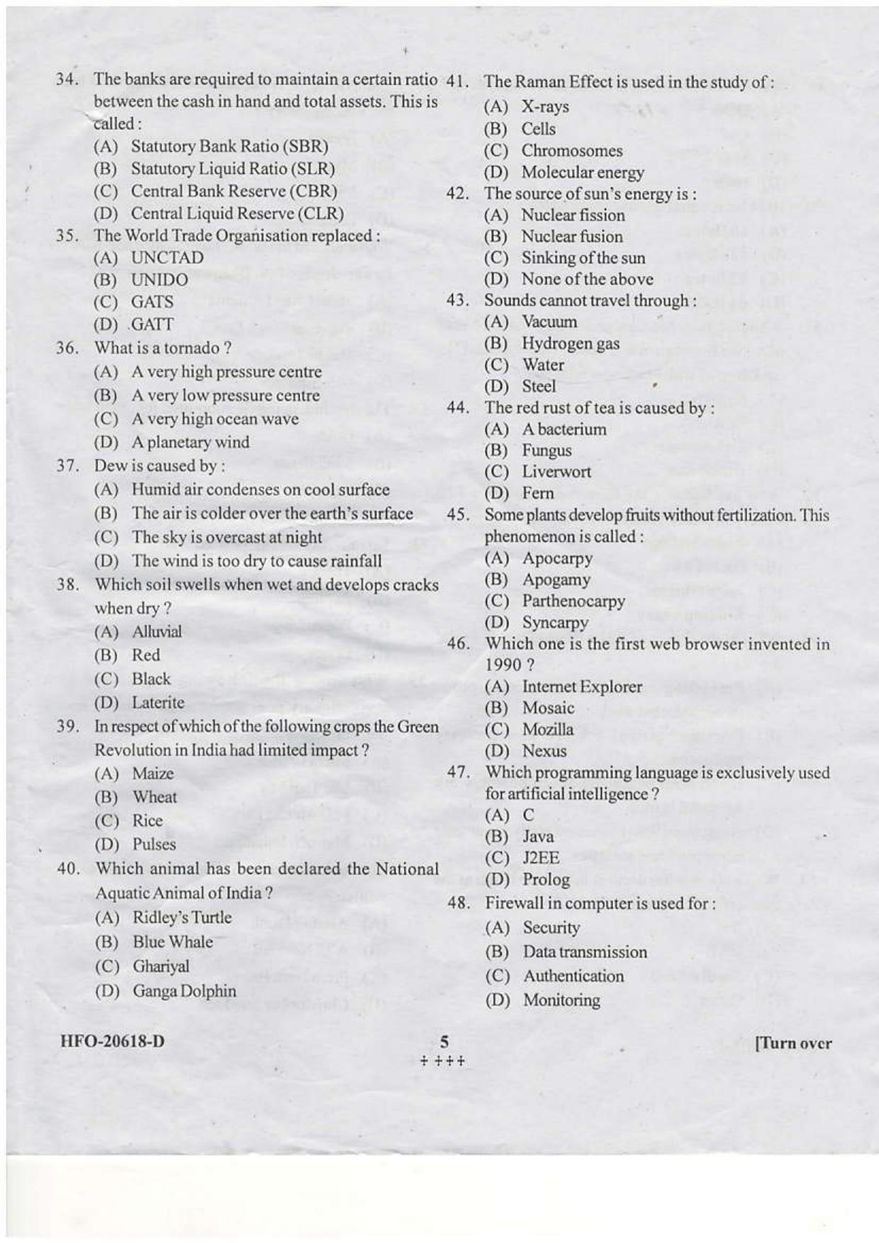 KUET 2024 LLB Question Paper - Page 34
