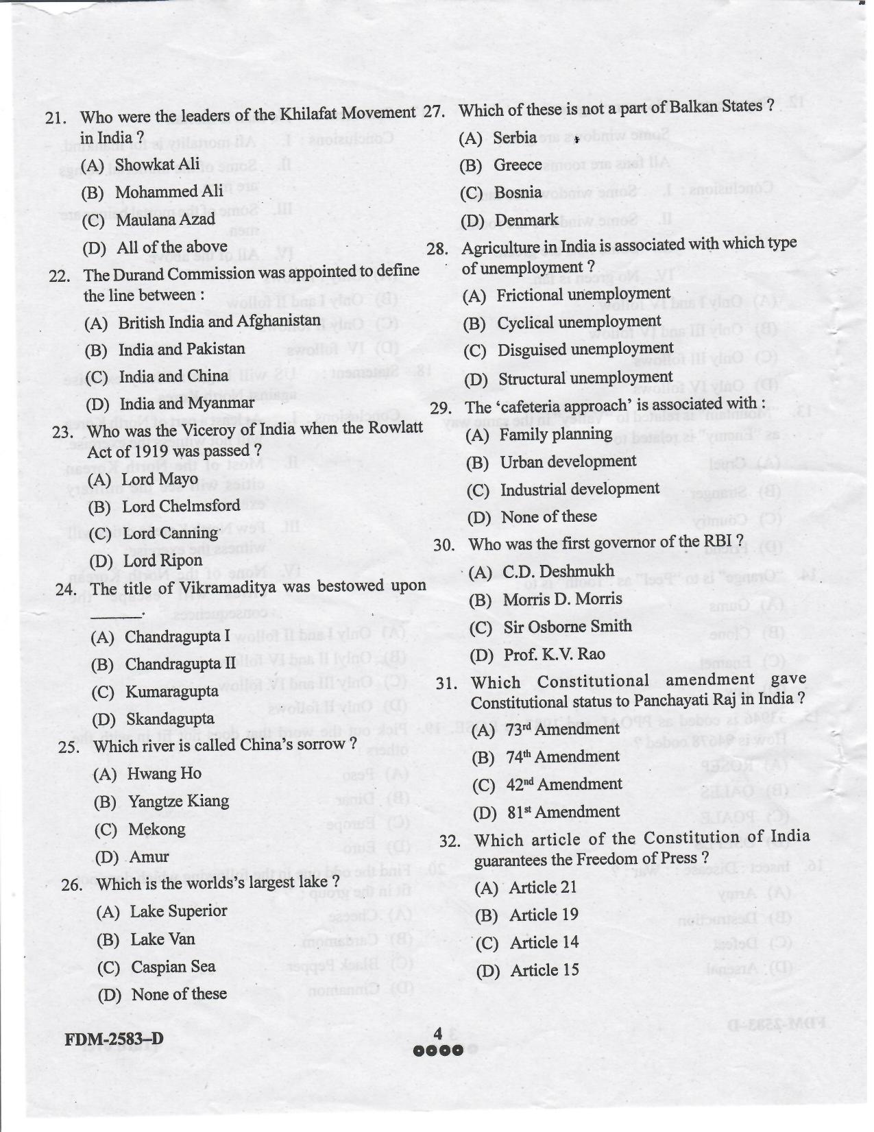 KUET 2024 LLB Question Paper - Page 38