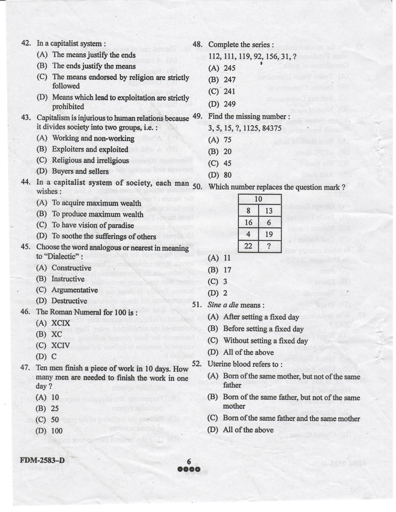 KUET 2024 LLB Question Paper - Page 40