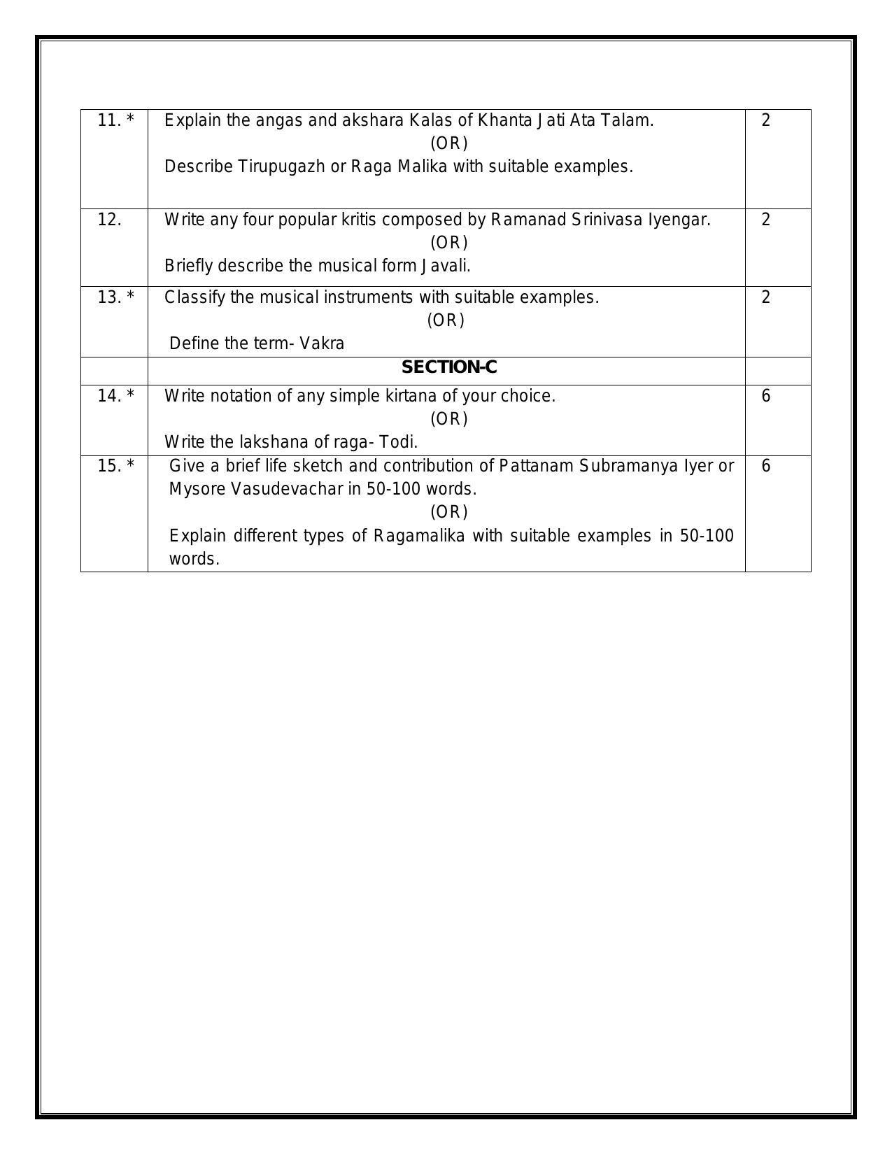 CBSE Class 12 Carnatic Vocal Sample Paper 2024 - Page 4