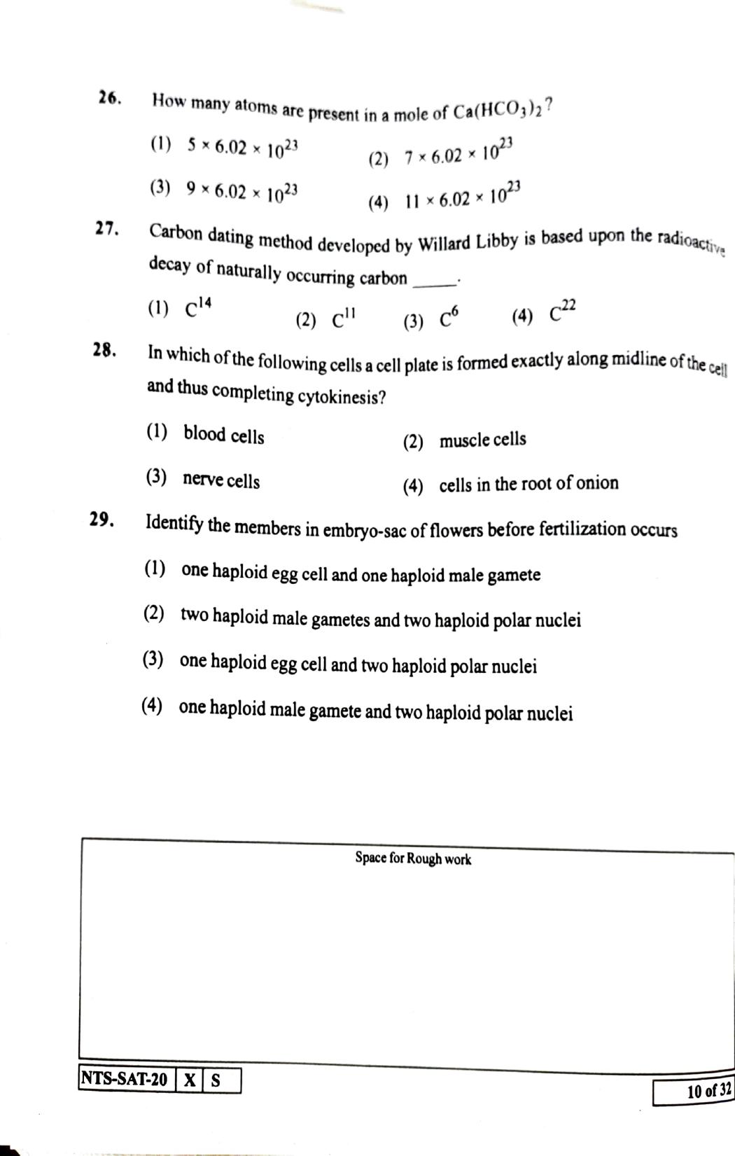 Maharashtra NTSE 2021 English SAT Question Paper - Page 10