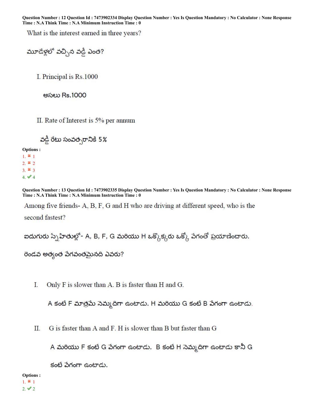 AP ICET 2023 - Shift 2 Question Paper With Preliminary Keys - Page 9