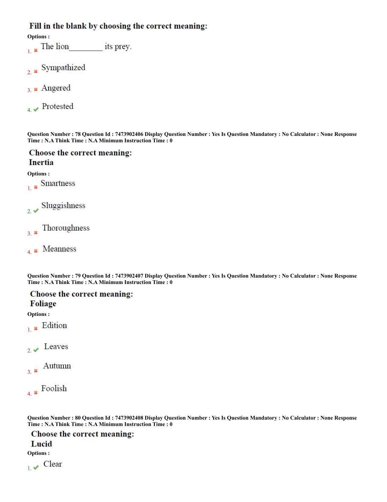 AP ICET 2023 - Shift 2 Question Paper With Preliminary Keys - Page 44