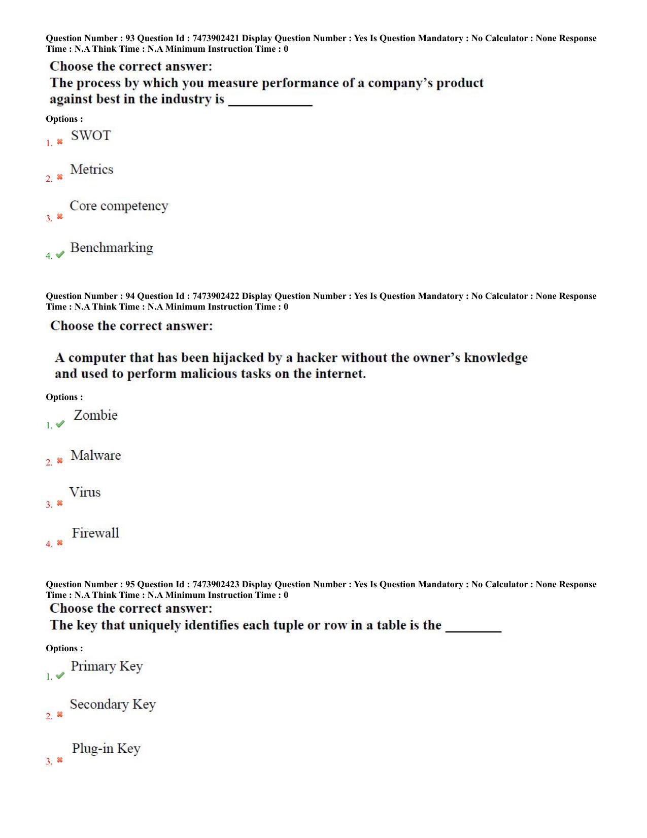 AP ICET 2023 - Shift 2 Question Paper With Preliminary Keys - Page 49