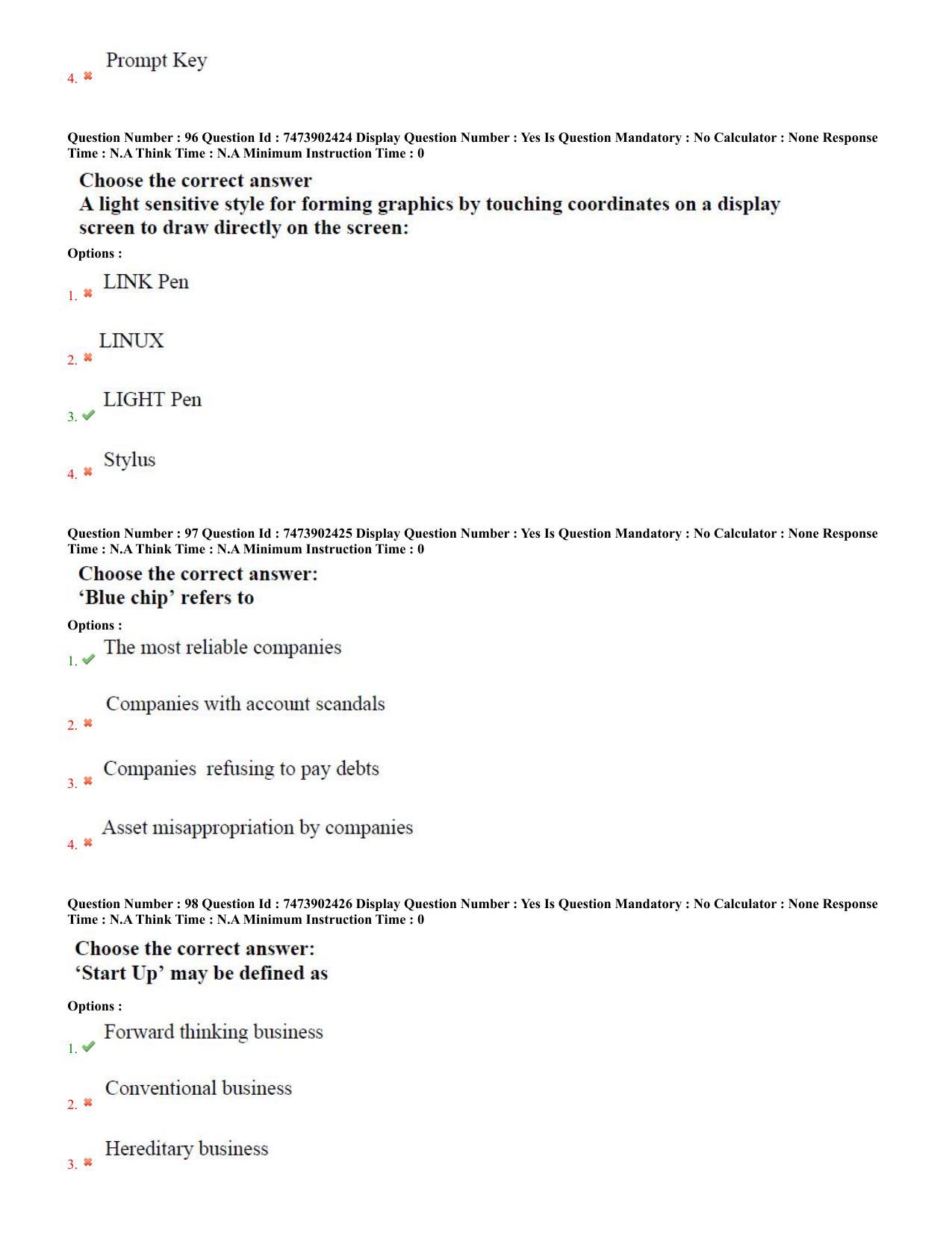 AP ICET 2023 - Shift 2 Question Paper With Preliminary Keys - Page 50