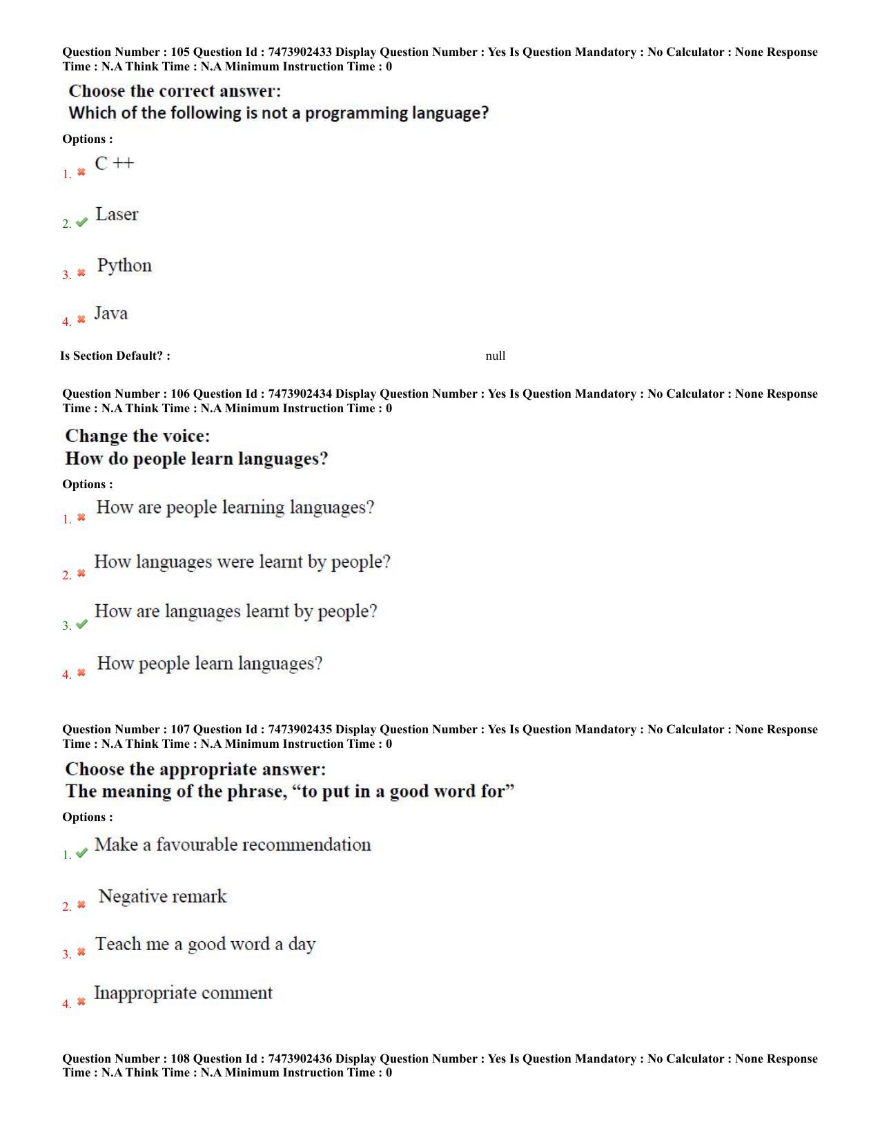 AP ICET 2023 - Shift 2 Question Paper With Preliminary Keys - Page 53