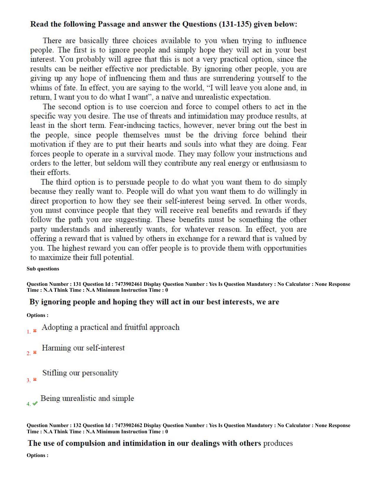 AP ICET 2023 - Shift 2 Question Paper With Preliminary Keys - Page 62
