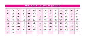SOF IMO Class 10 SET-C 2023 Answer Keys
