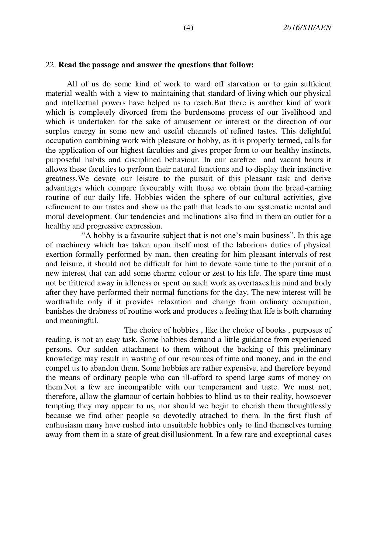 Nagaland Board Class 12 ALTERNATIVE ENGLISH 2016 Question Papers - Page 4