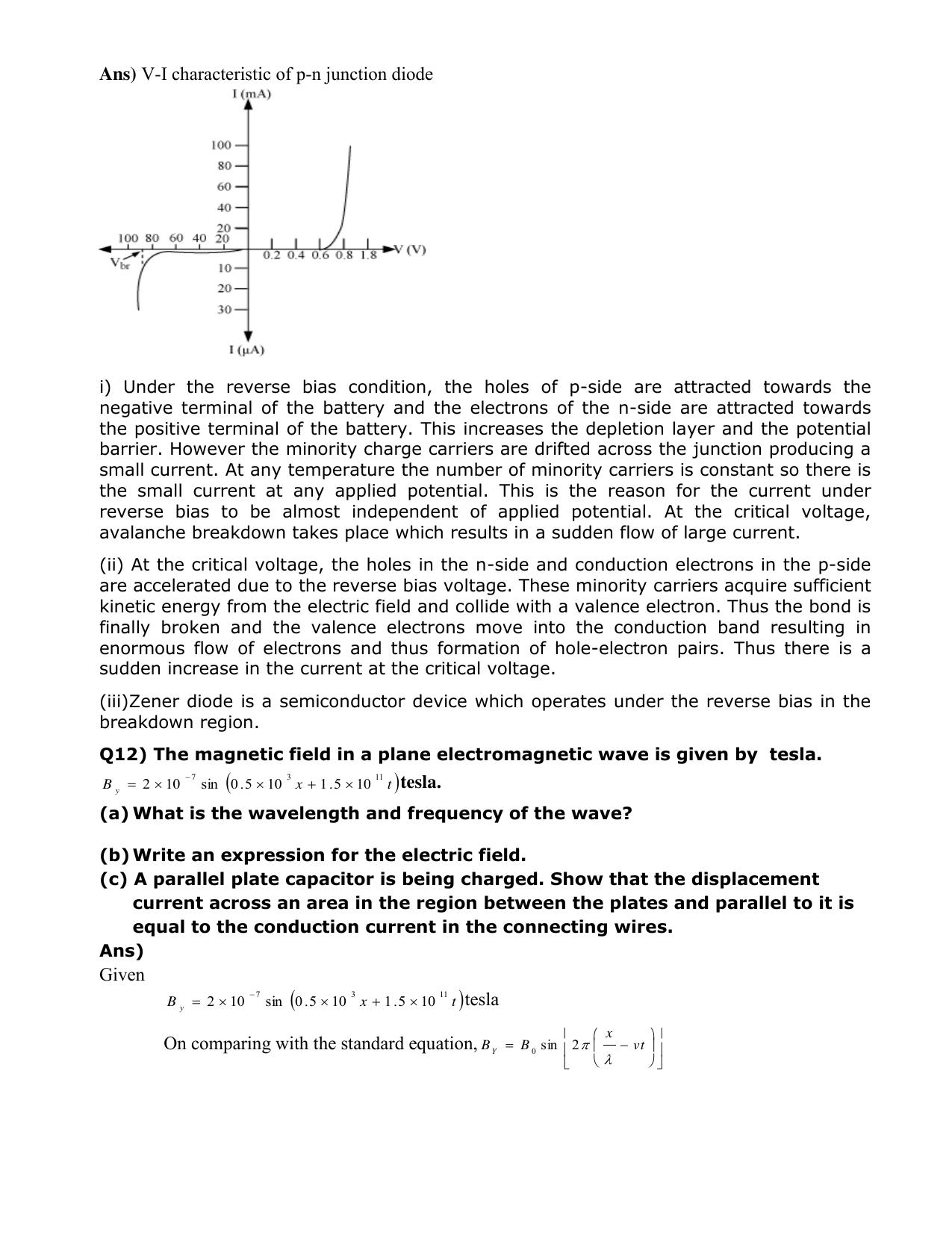 CBSE Class 12 Physics Long Answer Question Bank 1 – Download Important Long Answer Questions - Page 10