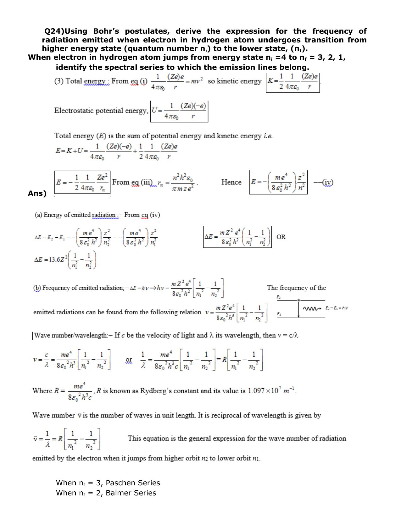 CBSE Class 12 Physics Long Answer Question Bank 1 – Download Important Long Answer Questions - Page 22