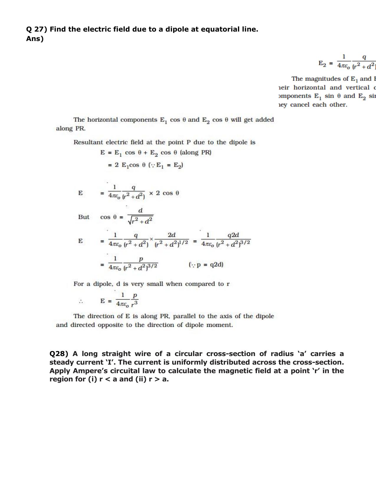 CBSE Class 12 Physics Long Answer Question Bank 1 – Download Important Long Answer Questions - Page 25