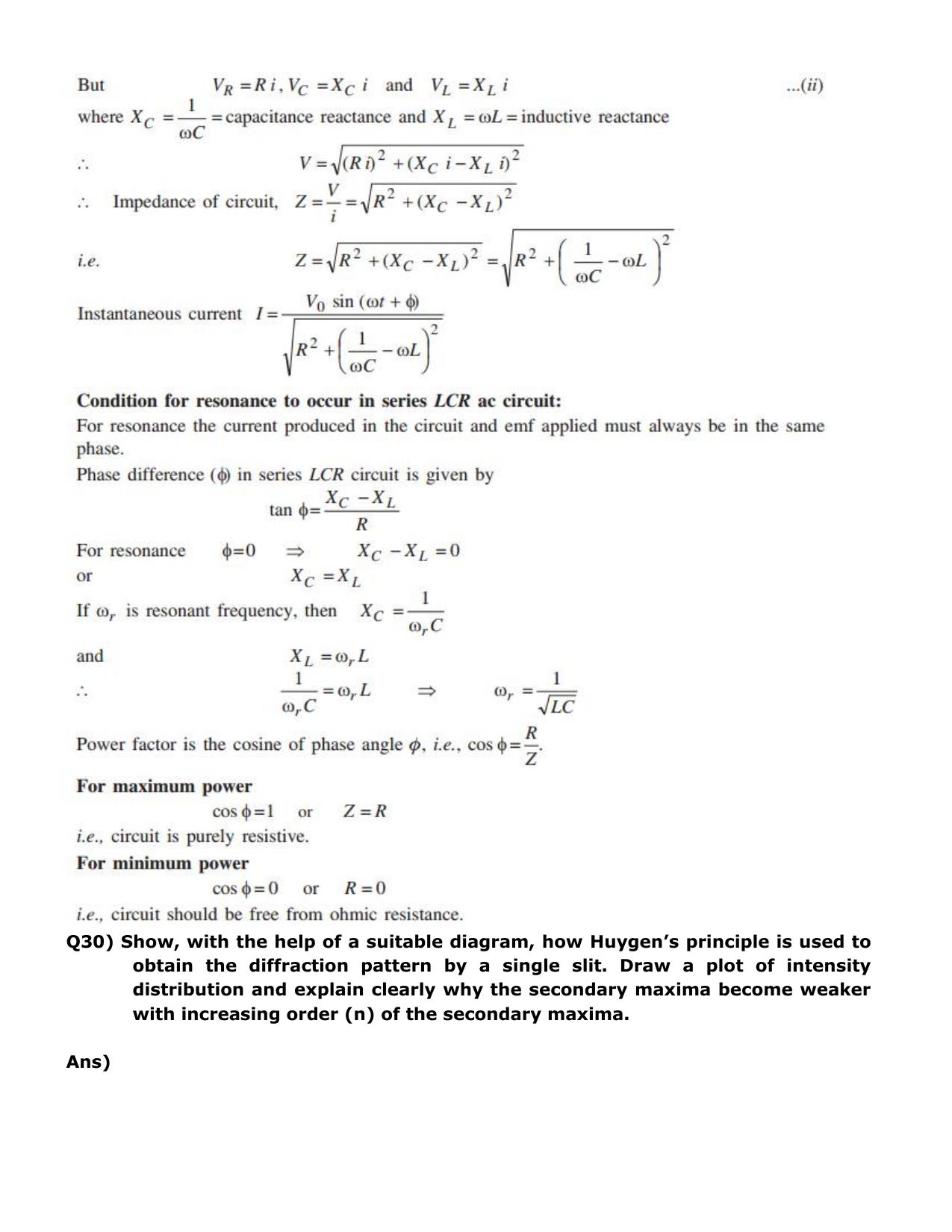 CBSE Class 12 Physics Long Answer Question Bank 1 – Download Important Long Answer Questions - Page 28