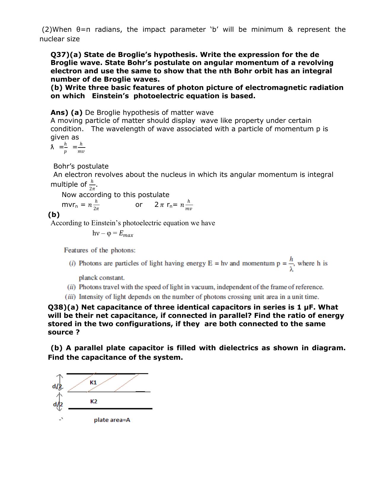 CBSE Class 12 Physics Long Answer Question Bank 1 – Download Important Long Answer Questions - Page 39