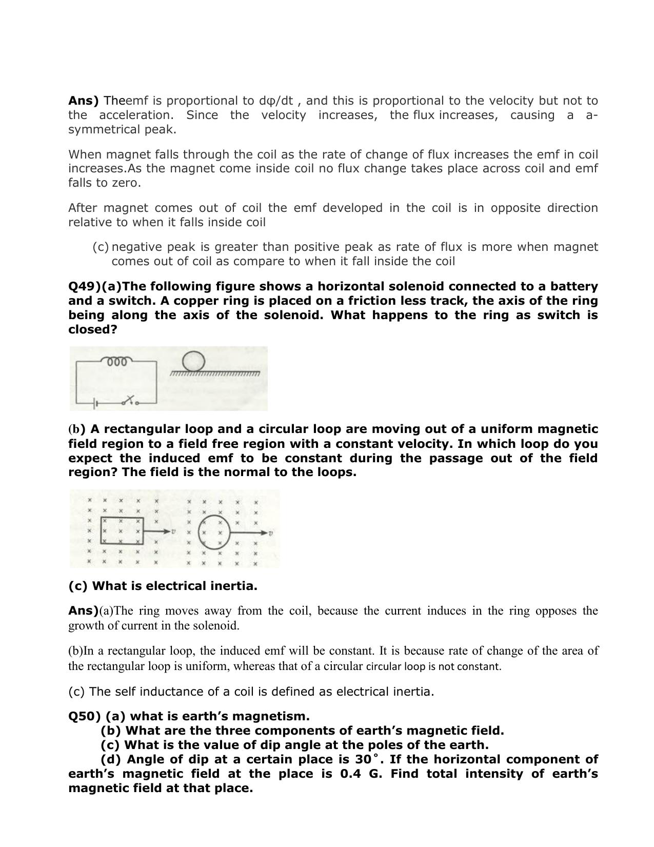 CBSE Class 12 Physics Long Answer Question Bank 1 – Download Important Long Answer Questions - Page 49