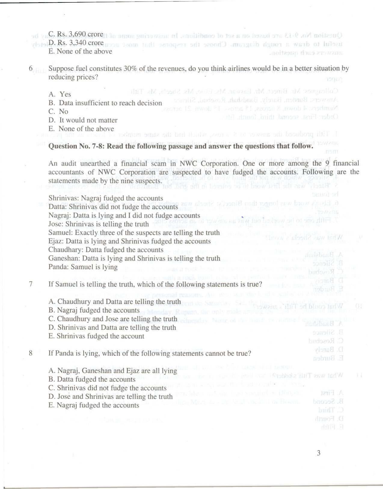 XAT 2010 Question Papers - Page 4