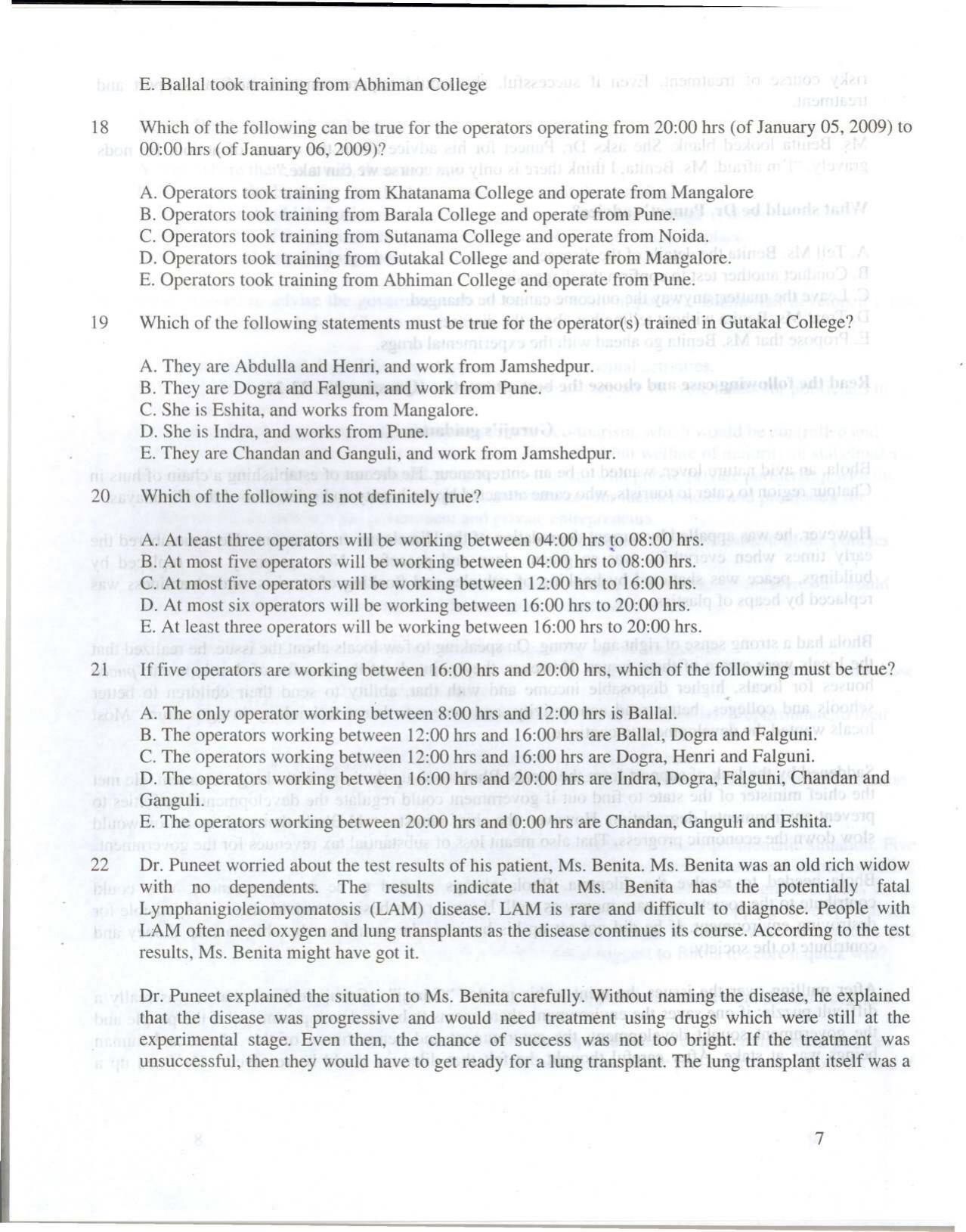XAT 2010 Question Papers - Page 8