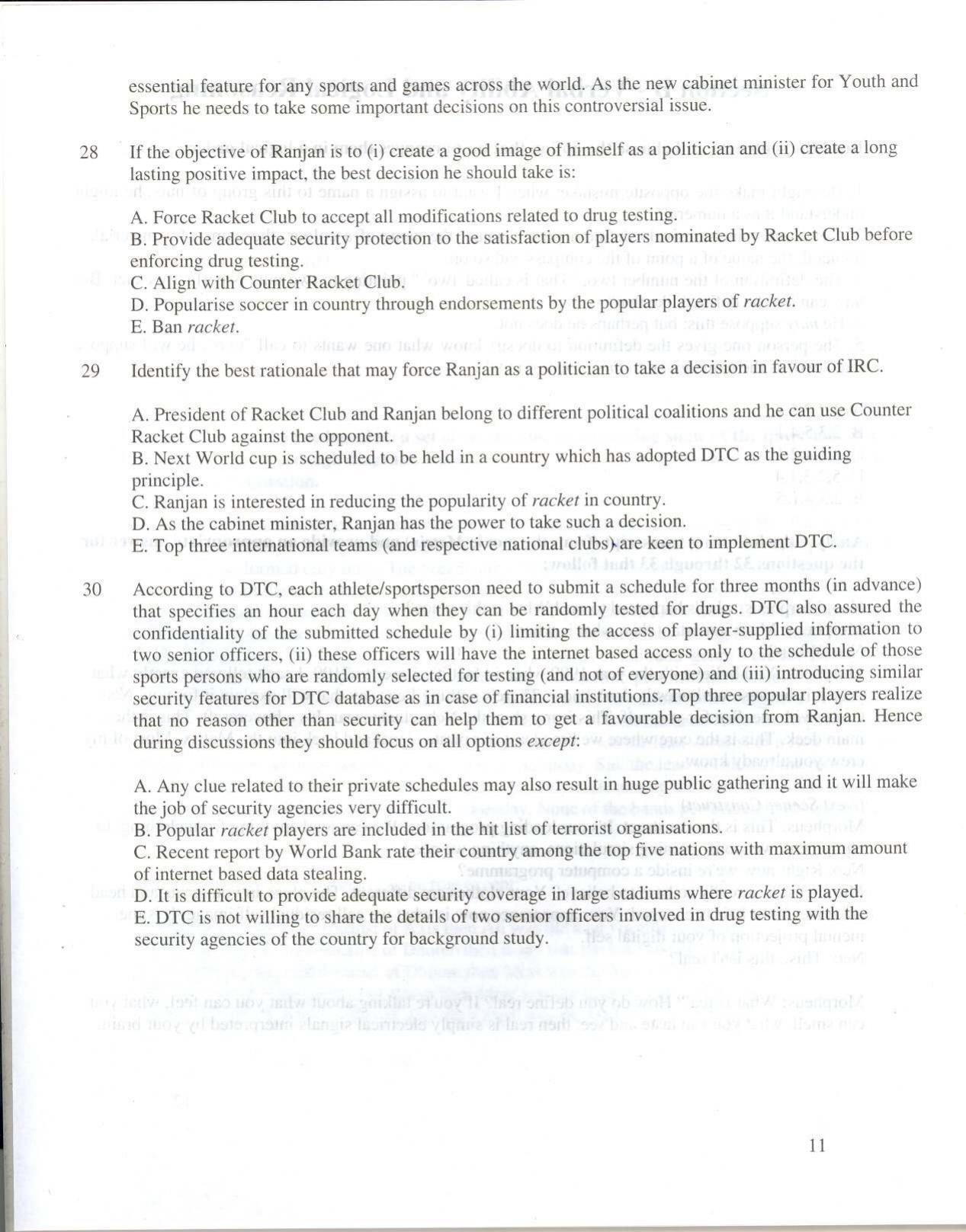 XAT 2010 Question Papers - Page 12