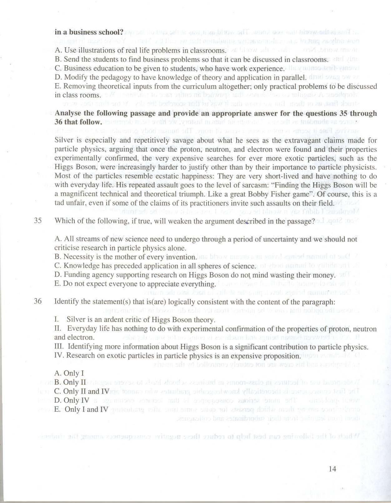 XAT 2010 Question Papers - Page 15
