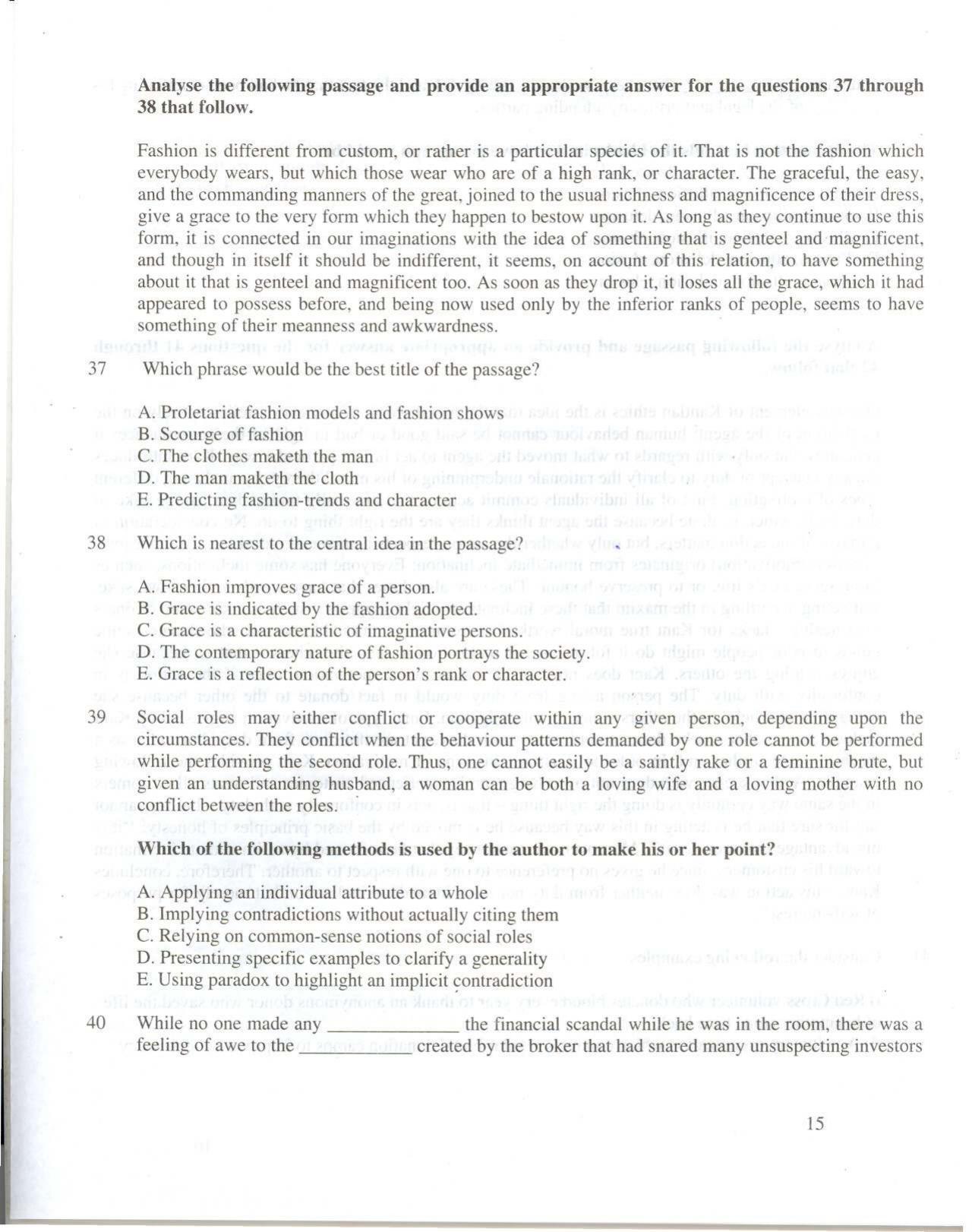XAT 2010 Question Papers - Page 16
