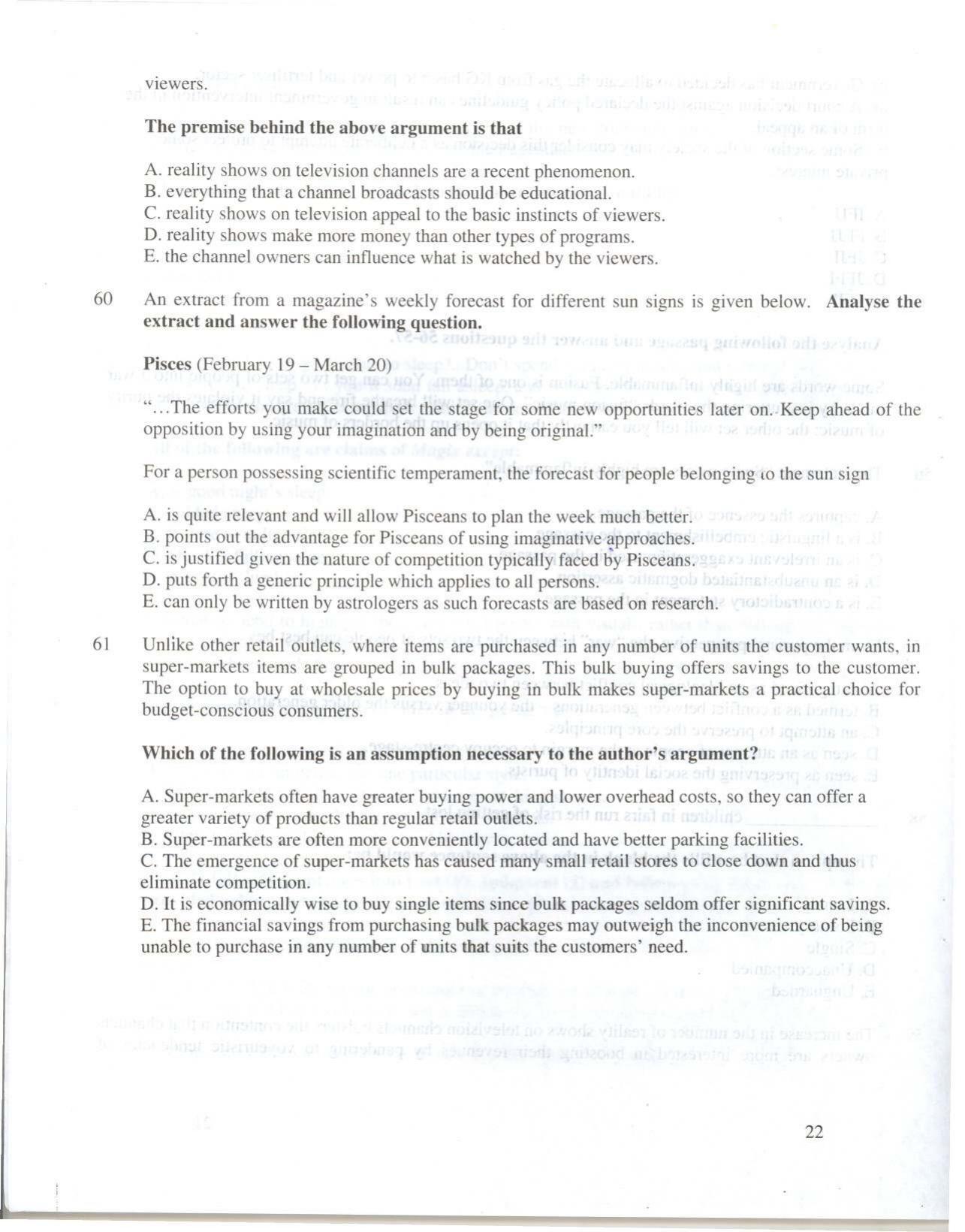 XAT 2010 Question Papers - Page 23