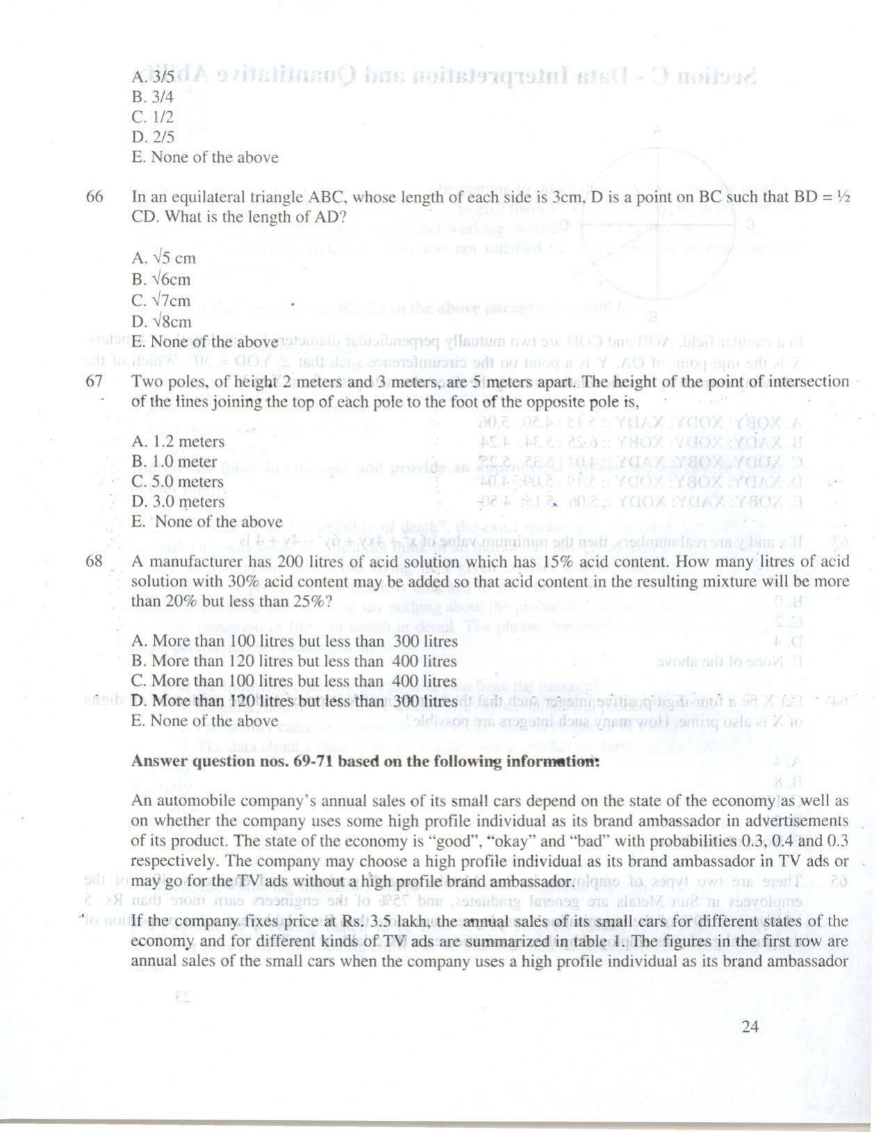 XAT 2010 Question Papers - Page 25