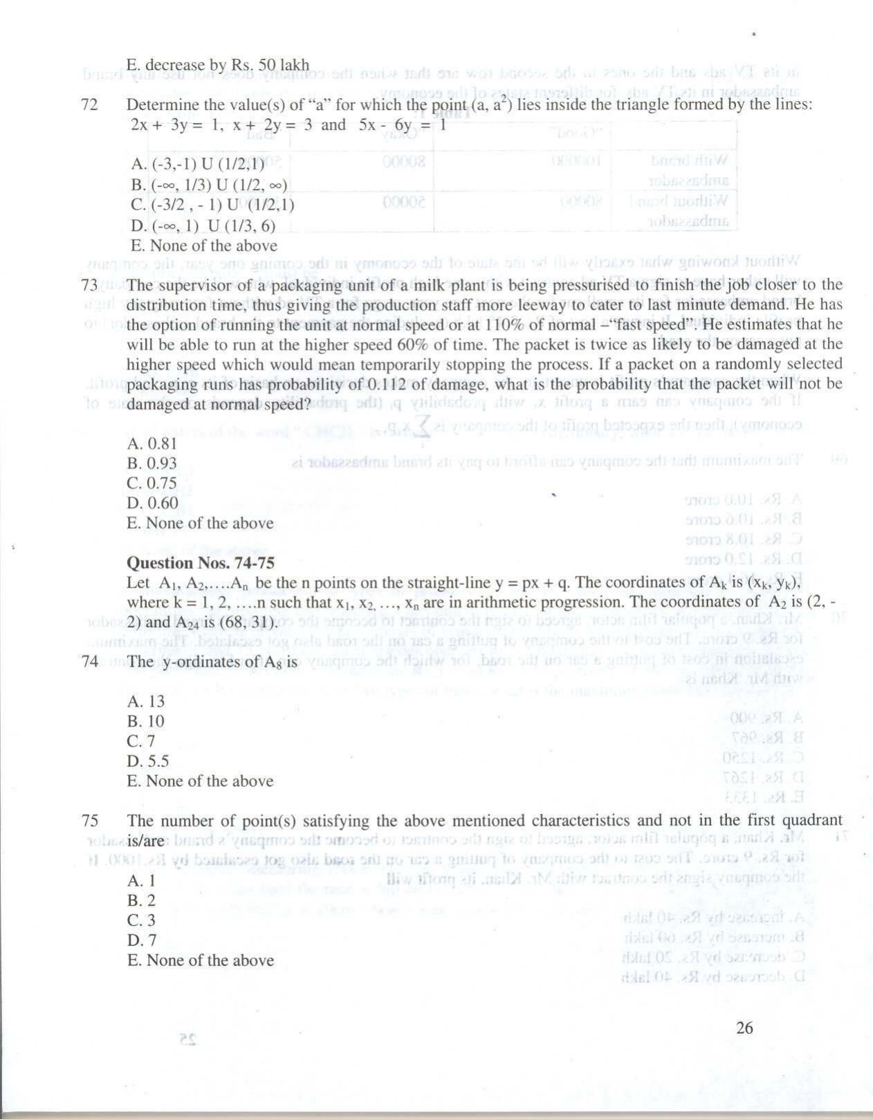 XAT 2010 Question Papers - Page 27