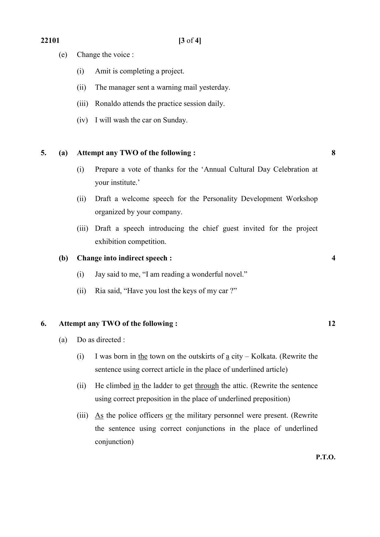 MSBTE Question Paper - 2019 - English - Page 3