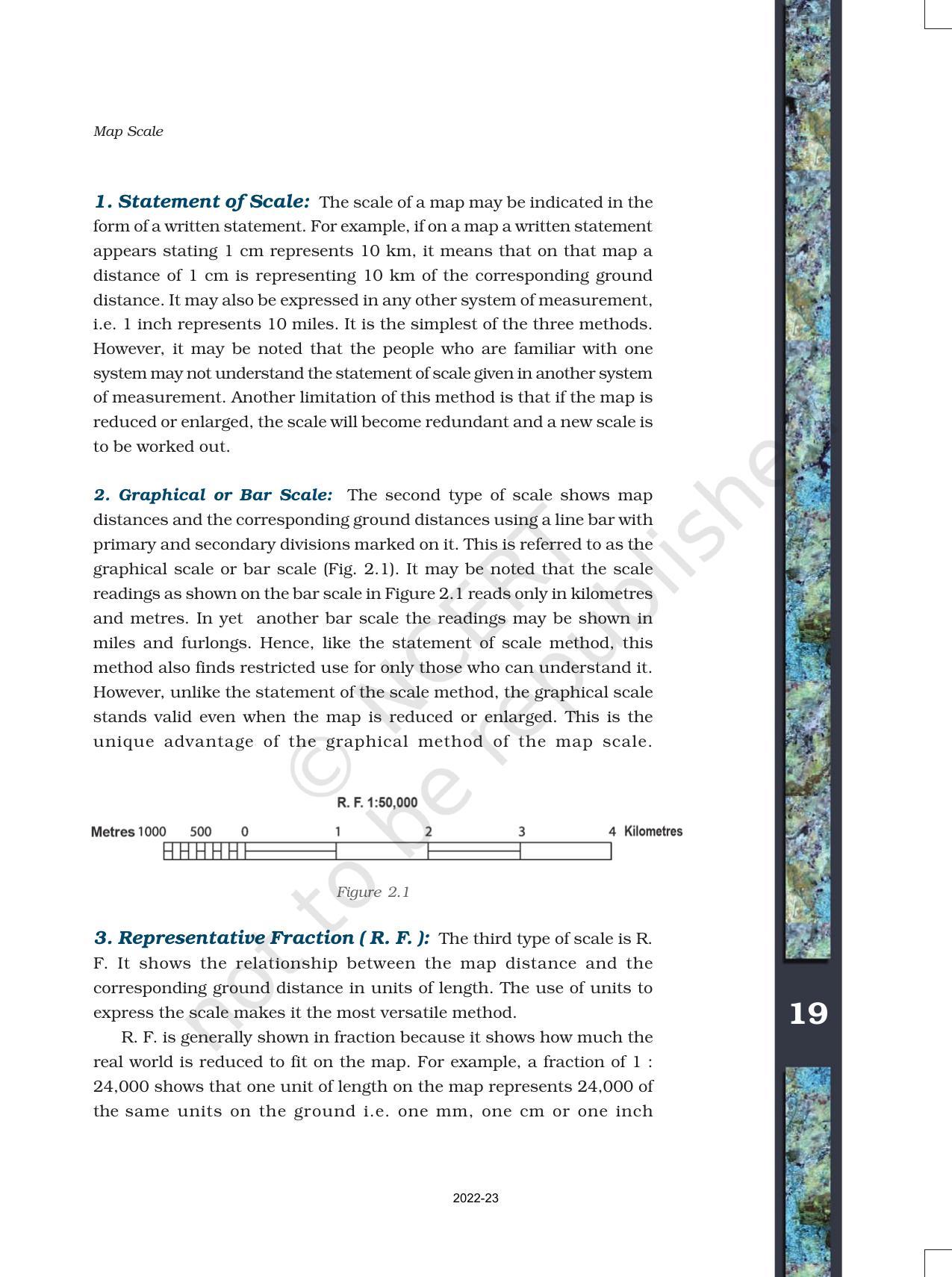 NCERT Book for Class 11 Geography (Part-III) Chapter 2 Map Scale - Page 3