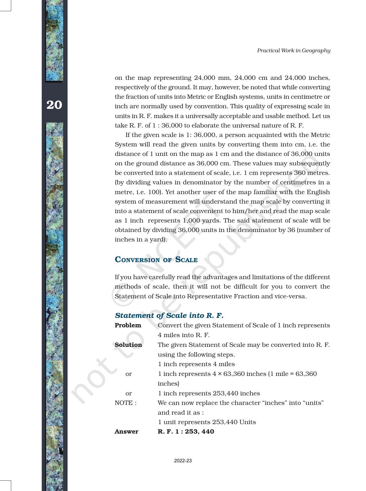 NCERT Book for Class 11 Geography (Part-III) Chapter 2 Map Scale - Page 4