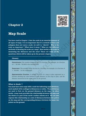 NCERT Book for Class 11 Geography (Part-III) Chapter 2 Map Scale