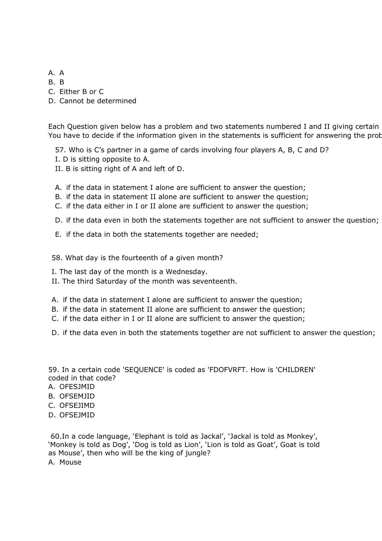 IIM Rohtak IPM Sample Paper - Page 14
