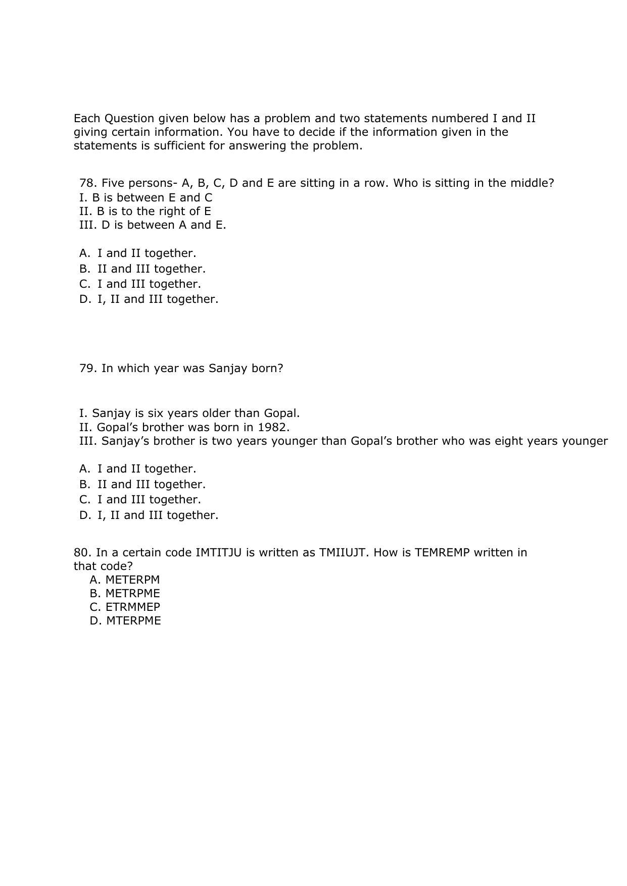 IIM Rohtak IPM Sample Paper - Page 20