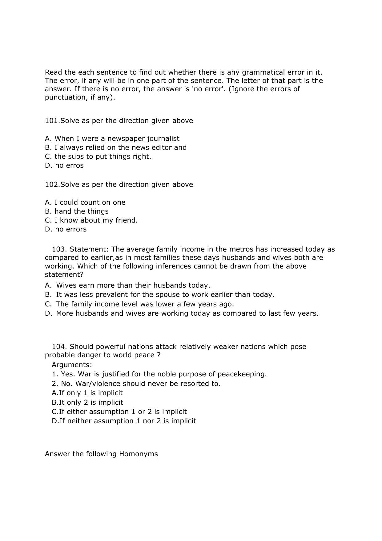 IIM Rohtak IPM Sample Paper - Page 26
