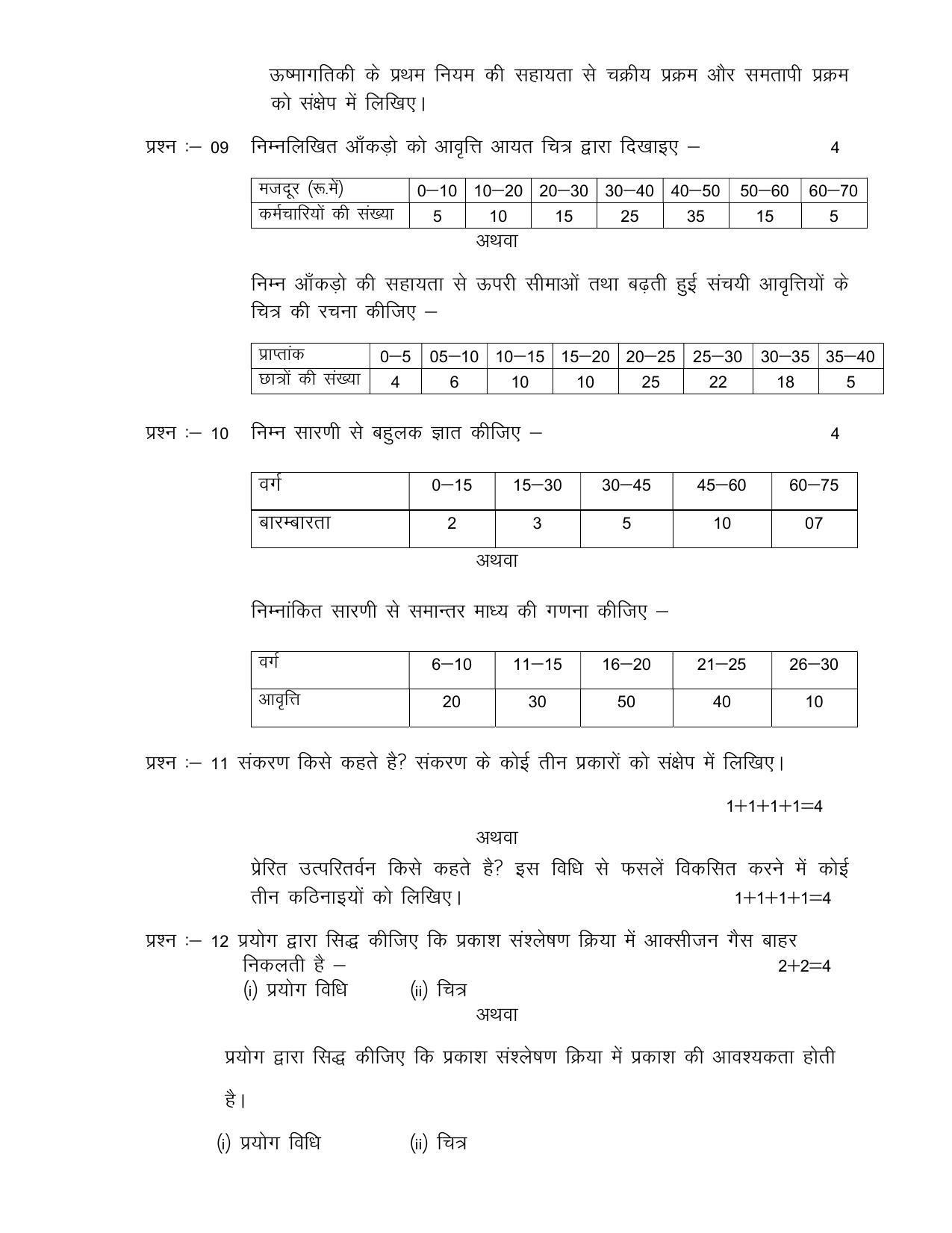 CG Board 12th Agriculture Element of Science And Maths Sample Paper - Page 3