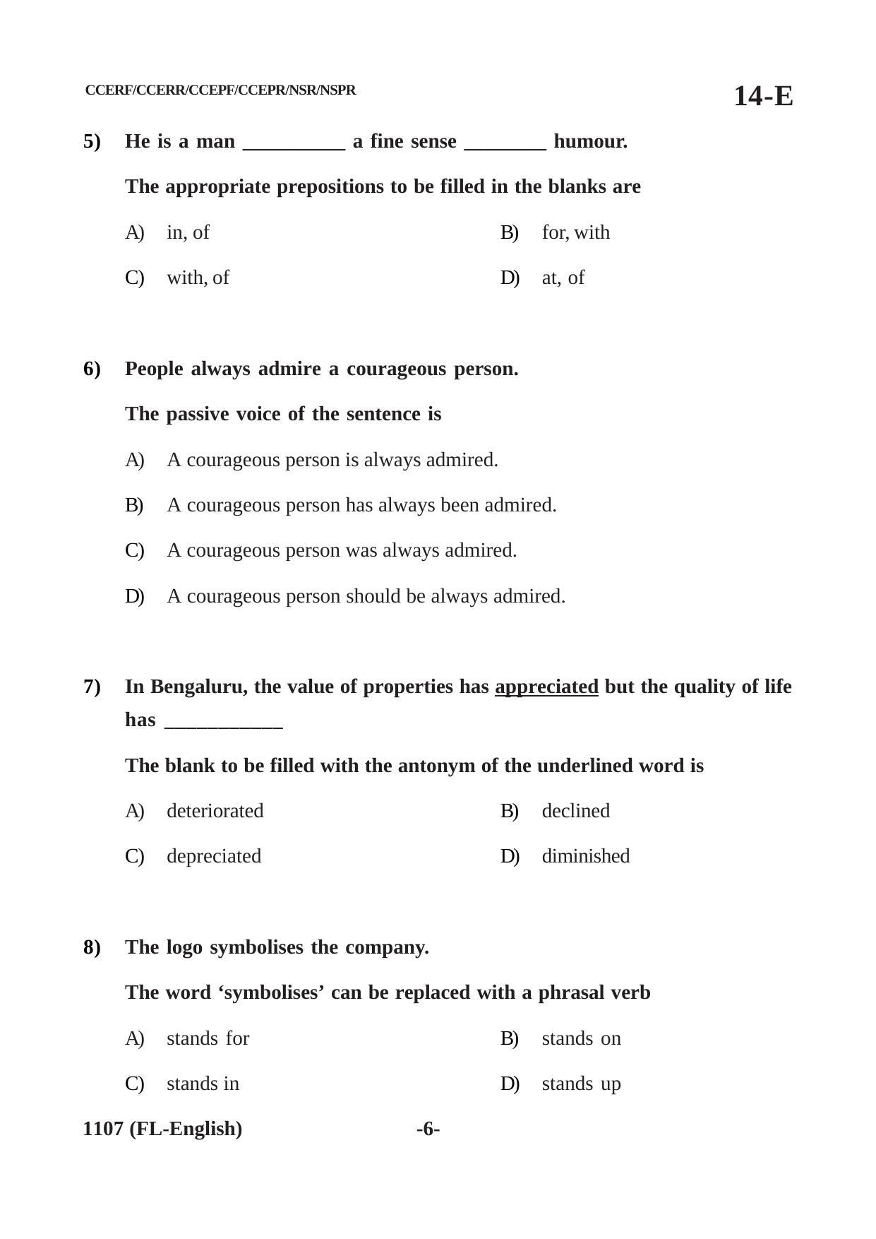 Karnataka SSLC First Language English Question Paper 2021 - Page 6