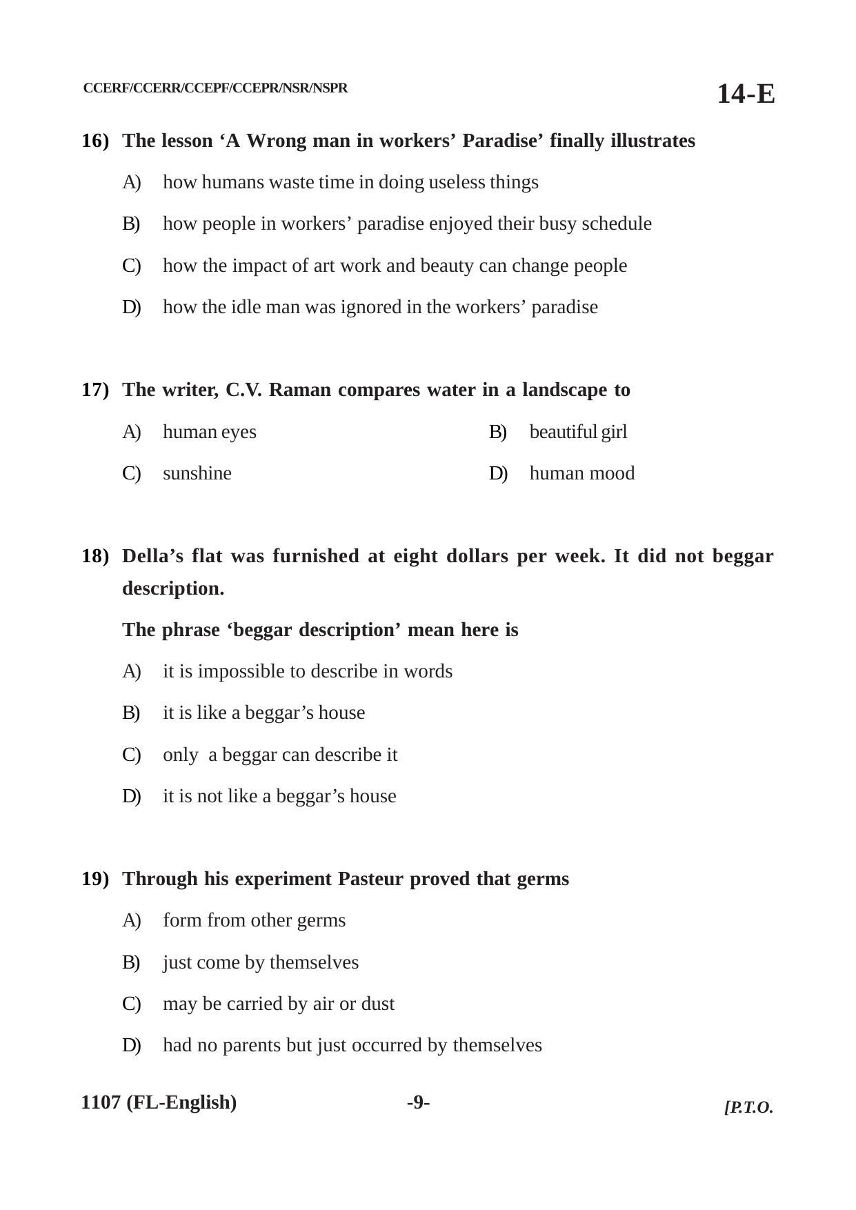 Karnataka SSLC First Language English Question Paper 2021 - Page 9