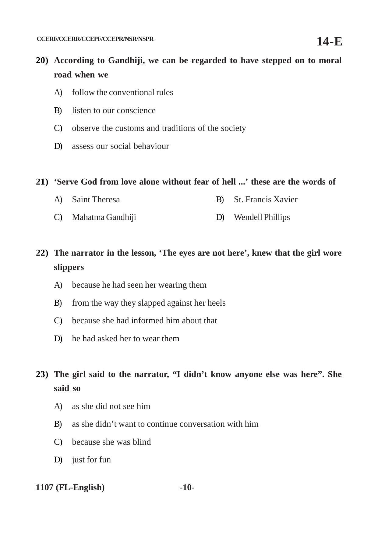 Karnataka SSLC First Language English Question Paper 2021 - Page 10