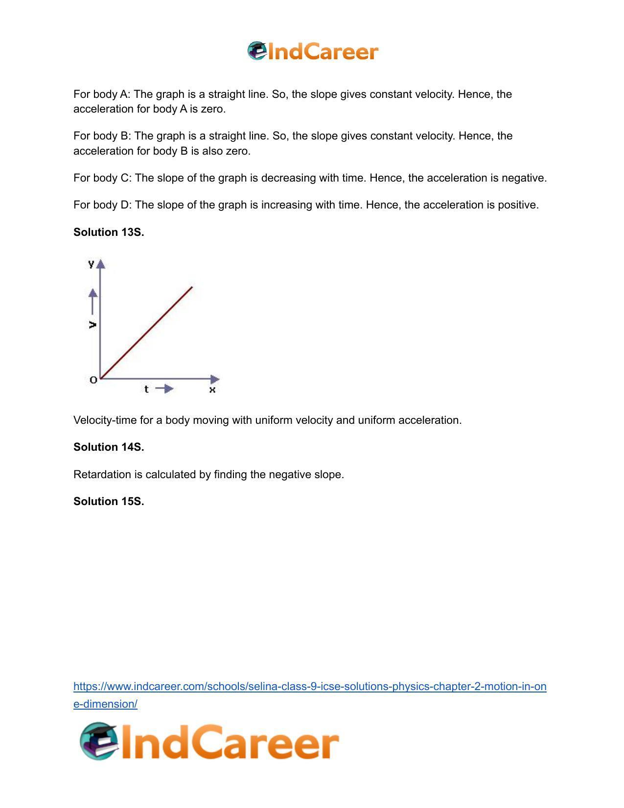 Selina Class 9 ICSE Solutions Physics : Chapter 2- Motion in One Dimension - Page 16