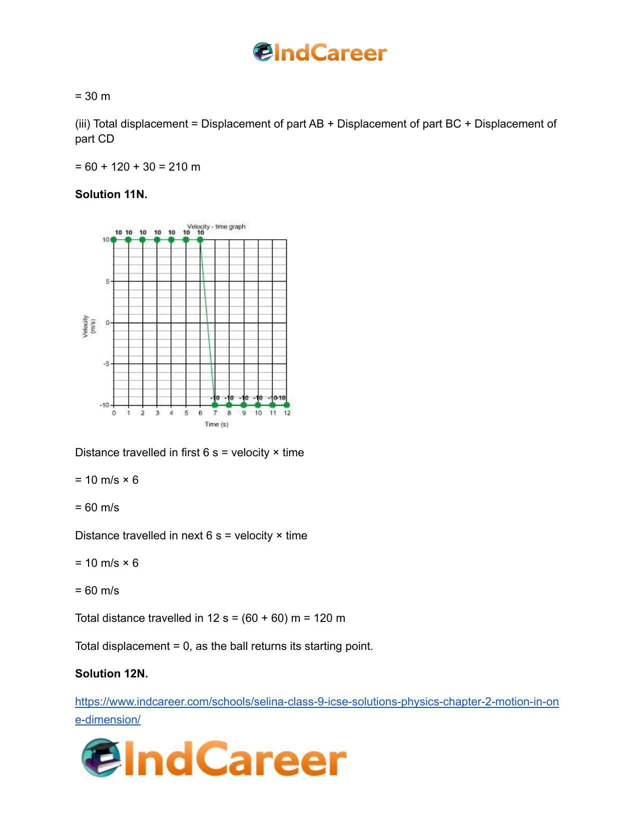 Selina Class 9 ICSE Solutions Physics : Chapter 2- Motion in One Dimension - Page 25