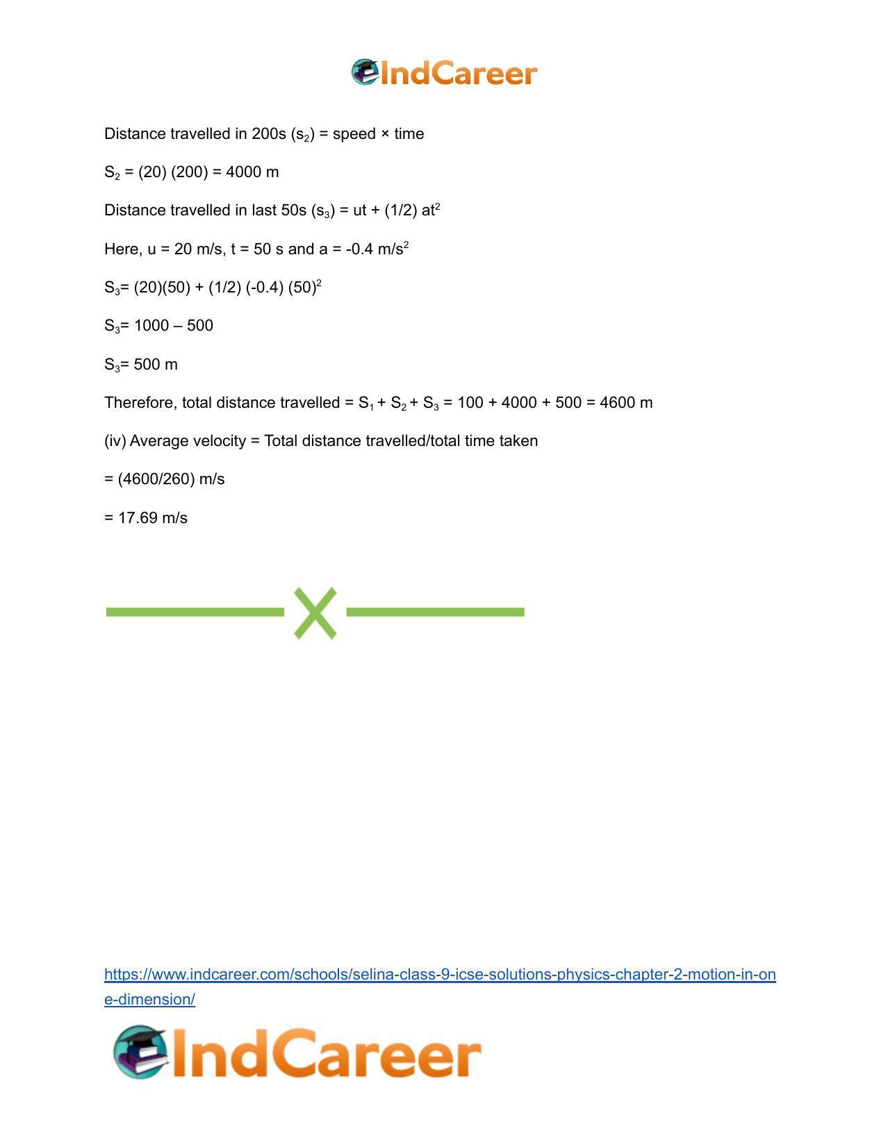Selina Class 9 ICSE Solutions Physics : Chapter 2- Motion in One Dimension - Page 39