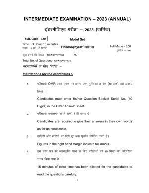 Bihar Board Class 12 Philosophy Model Paper