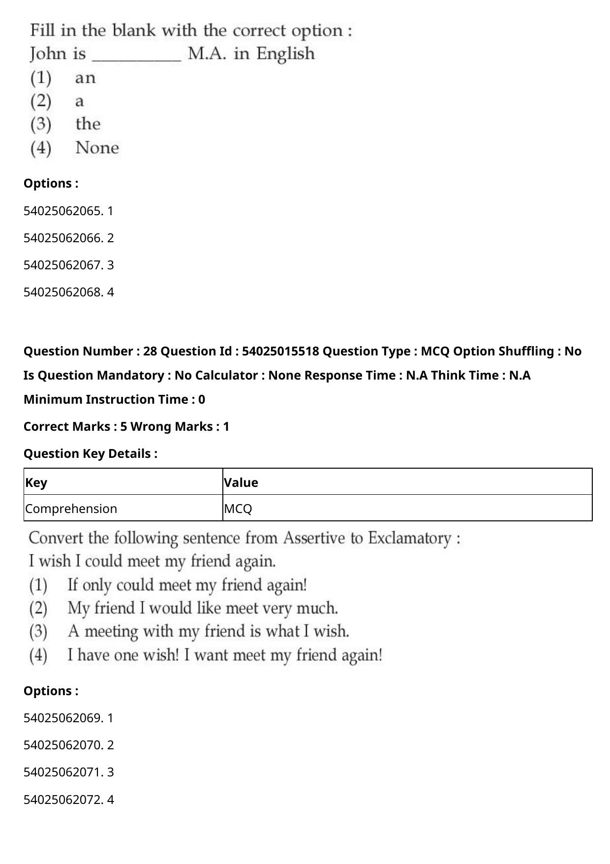 CUET 2023 English-Sanskrit Shift 2 Question Papers - Page 38