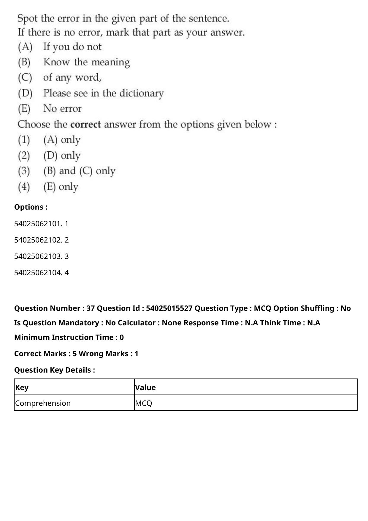 CUET 2023 English-Sanskrit Shift 2 Question Papers - Page 44