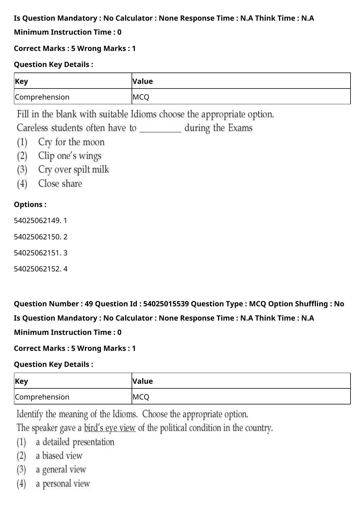 CUET 2023 English-Sanskrit Shift 2 Question Papers - Page 53