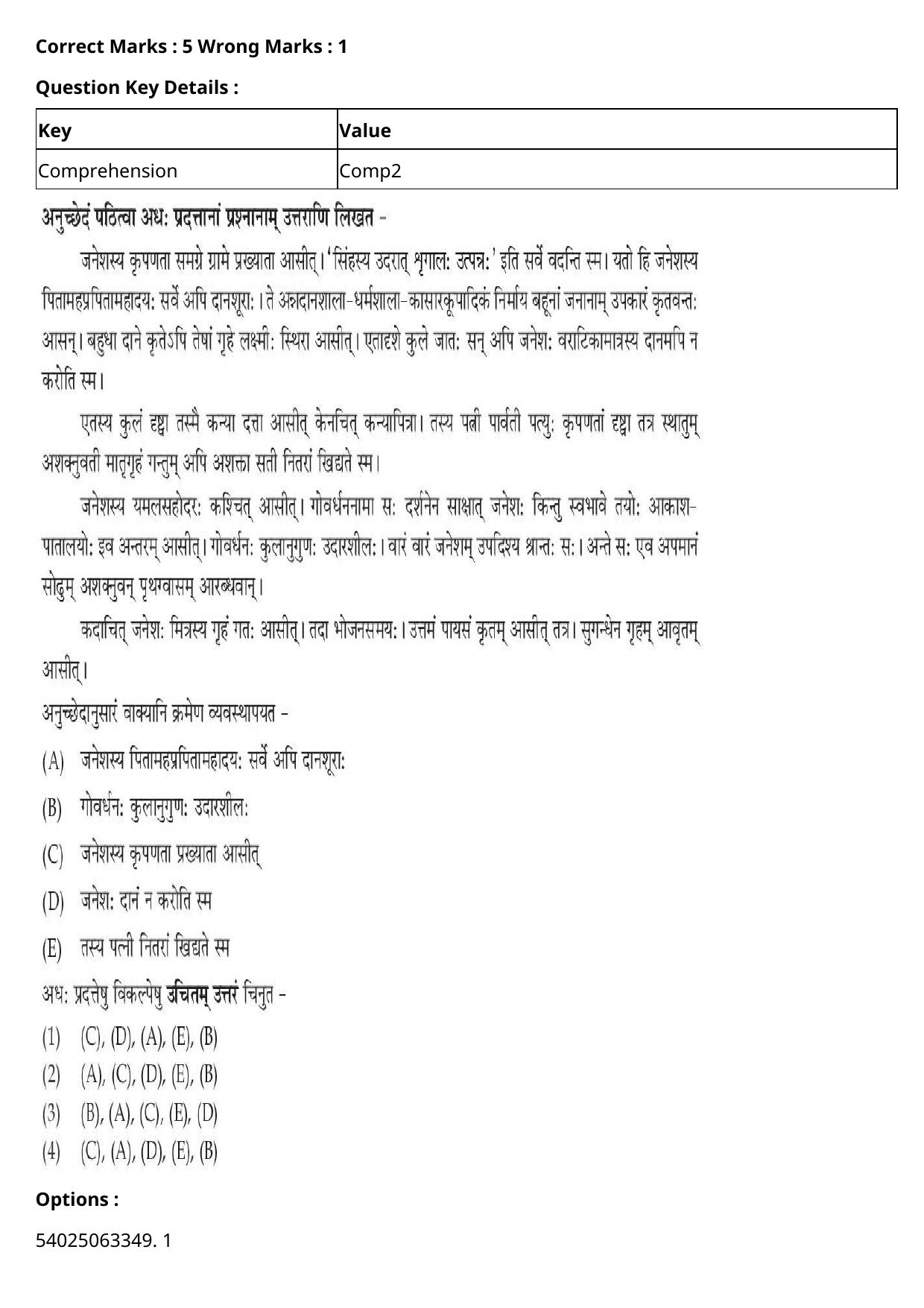CUET 2023 English-Sanskrit Shift 2 Question Papers - Page 77