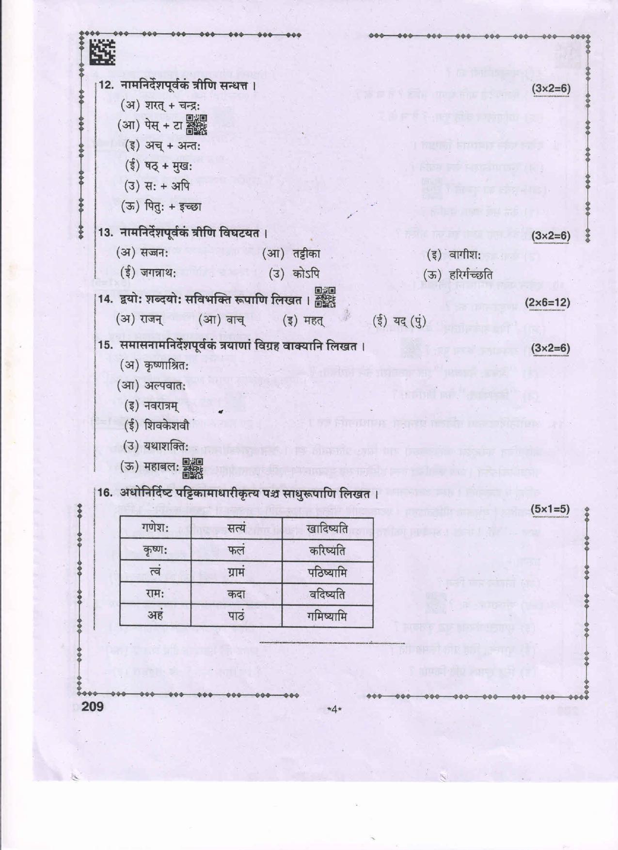 AP Inter 2nd Year Sanskrit - II Question Paper September-2021 - Page 4
