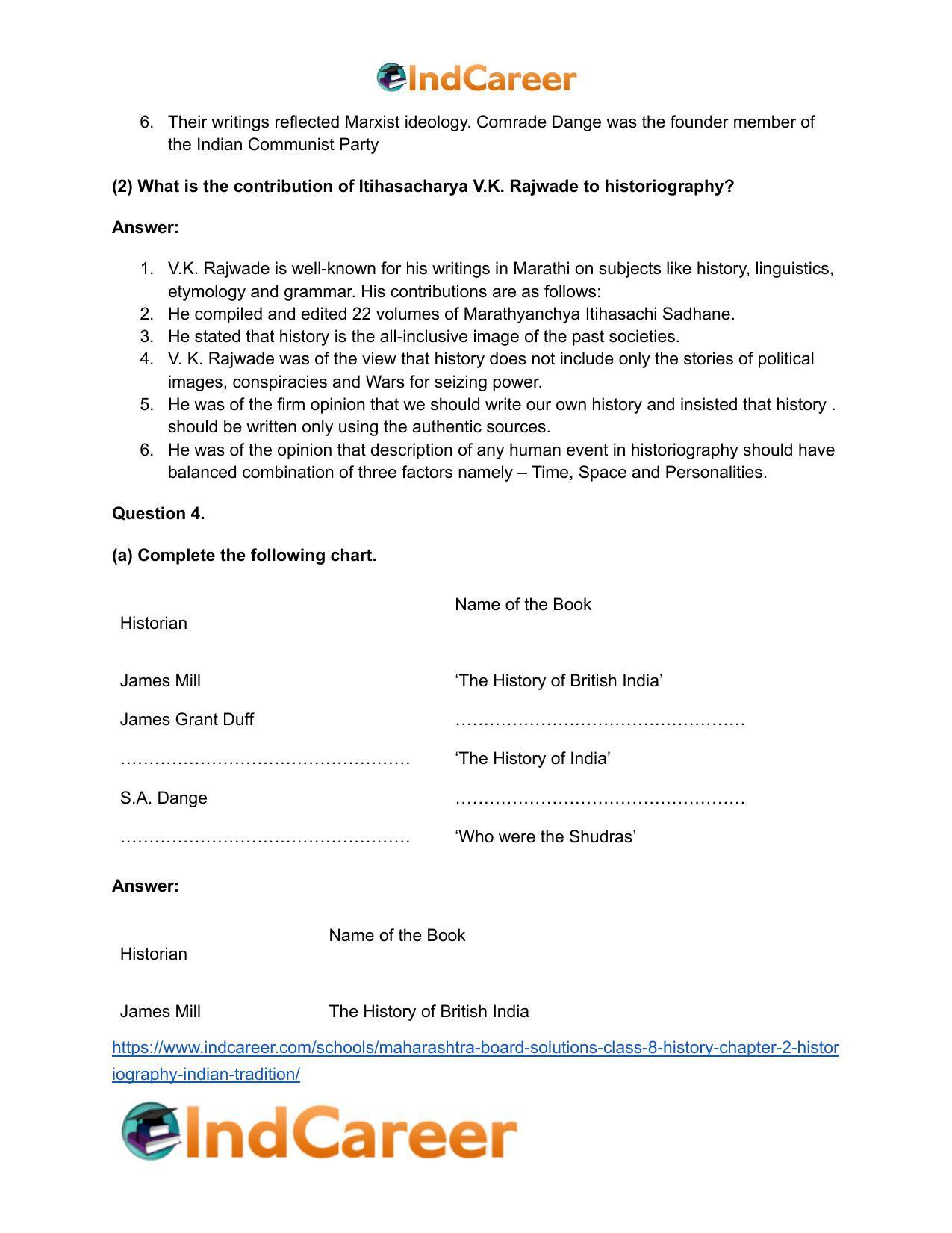 Maharashtra Board Solutions Class 8-History: Chapter 2- Historiography Indian Tradition - Page 5