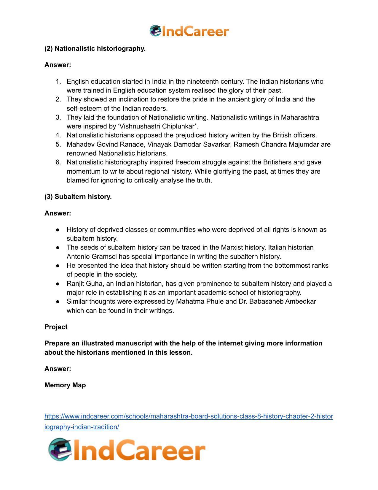 Maharashtra Board Solutions Class 8-History: Chapter 2- Historiography Indian Tradition - Page 8